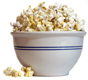Popcorn kan vara nyttigt